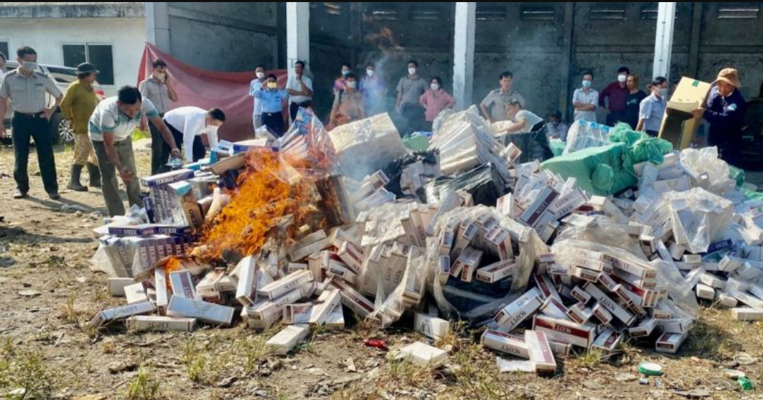 Giám sát, tiêu hủy thuốc lá nhập lậu