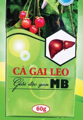 Cẩn trọng với sản phẩm TPBVSK Cà Gai Leo Giải Độc Gan MB vi phạm quy định của pháp luật