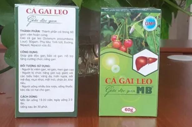 Cẩn trọng với sản phẩm TPBVSK Cà Gai Leo Giải Độc Gan MB vi phạm quy định của pháp luật