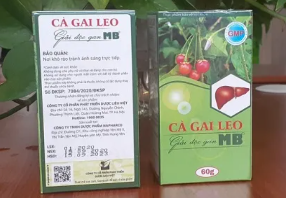 Cẩn trọng với sản phẩm TPBVSK Cà Gai Leo Giải Độc Gan MB vi phạm quy định của pháp luật