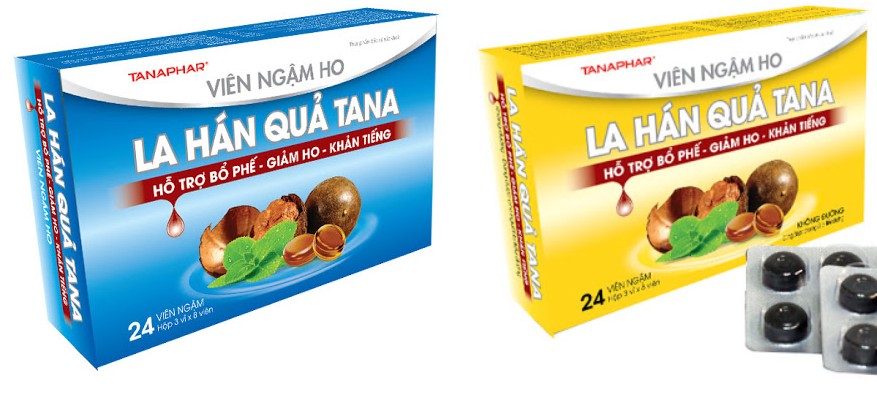 Các sản phẩm TPBVSK Viên ngậm ho La Hán Quả Tana  của Tanaphar bị cảnh báo vi phạm pháp luật