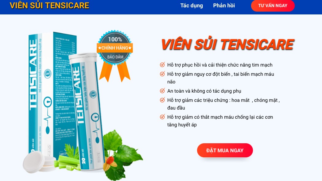 Bộ Y tế cảnh báo thực phẩm bảo vệ sức khỏe Nutrizabet và Tensicare quảng cáo sai sự thật