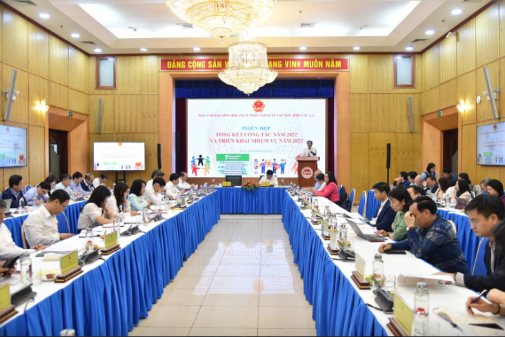 Đồng chí Lê Minh Khái, Bí thư Trung ương Đảng, Phó Thủ tướng Chính phủ, Trưởng Ban Chỉ đạo đổi mới, phát triển kinh tế tập thể, hợp tác xã chủ trì phiên họp Tổng kết công tác năm 2022 và triển khai nhiệm vụ năm 2023 của Ban Chỉ đạo đổi mới, phát triển kinh tế tập thể, hợp tác xã. Ảnh VGP Đồng chí Lê Minh Khái, Bí thư Trung ương Đảng, Phó Thủ tướng Chính phủ, Trưởng Ban Chỉ đạo đổi mới, phát triển kinh tế tập thể, hợp tác xã chủ trì phiên họp Tổng kết công tác năm 2022 và triển khai nhiệm vụ năm 2023 của Ban Chỉ đạo đổi mới, phát triển kinh tế tập thể, hợp tác xã. Ảnh VGP