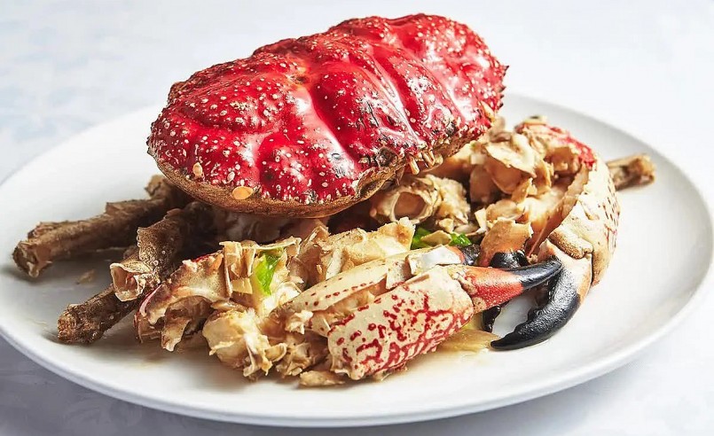 Phần thịt của cua Tasmania tập trung nhiều nhất ở đôi càng, rất chắc thịt và có vị ngọt đặc biệt.