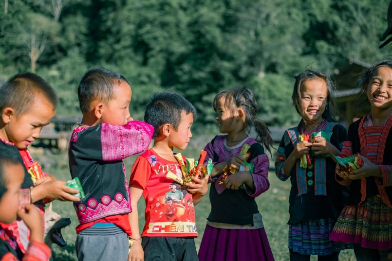 Trẻ em nơi đây rất vô tư, trong sáng