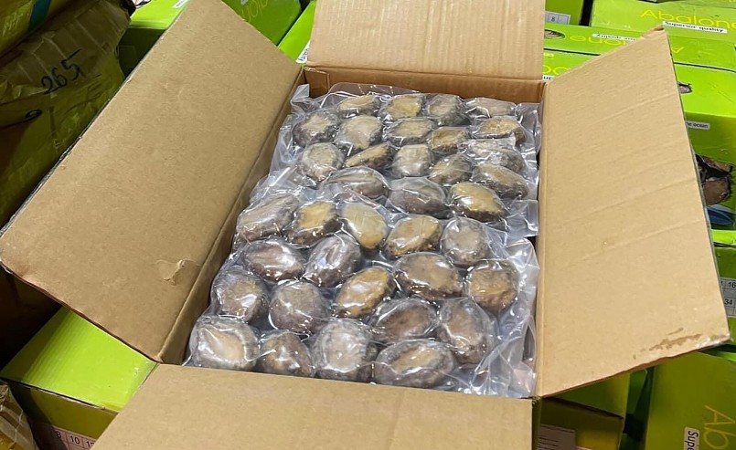 Một số tiêu thương cho biết bào ngư giá rẻ là hàng nhập khẩu từ Trung Quốc.