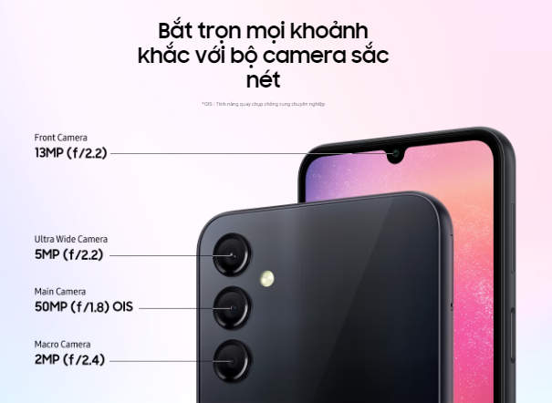 Điện thoại Samsung Galaxy A24 chính thức mở bán vào 27/4/2023.
