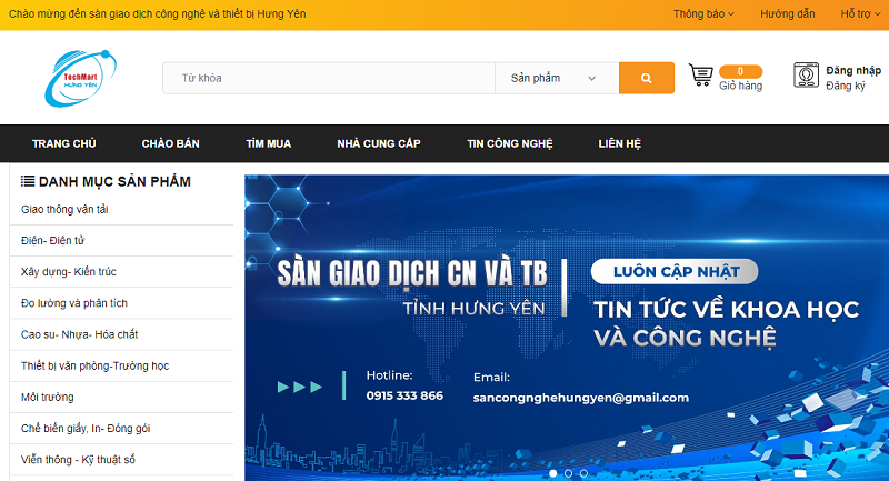 Hơn 1.500 sản phẩm chào bán trên sàn giao dịch công nghệ và thiết bị tỉnh Hưng Yên