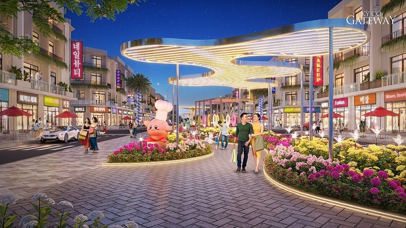 Công viên Ánh Sáng tại Kỳ Co Gateway được lấy cảm hứng từ công viên Everland lớn nhất Hàn Quốc