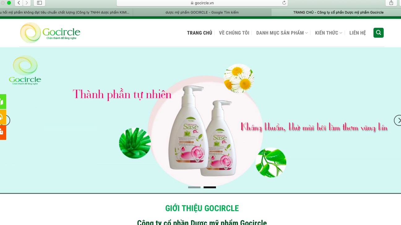 Đình chỉ lưu hành, thu hồi mỹ phẩm do Công ty Gocircle sản xuất, Kimiko phân phối