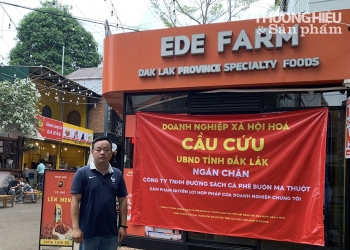 Doanh nghiệp kinh doanh socola tại dự án đường sách cà phê Buôn Ma Thuột treo biển cầu cứu
