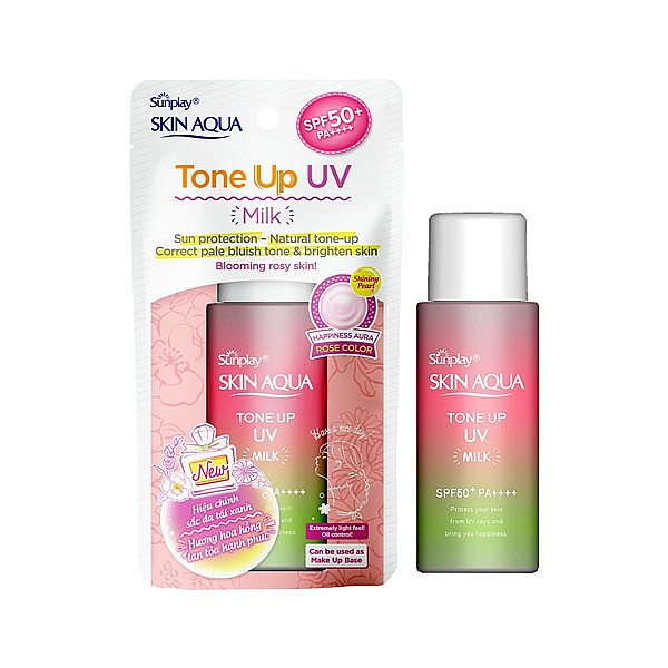 Giá mỹ phẩm dòng kem chống nắng Skin Aqua Tone Up UV của Sunplay