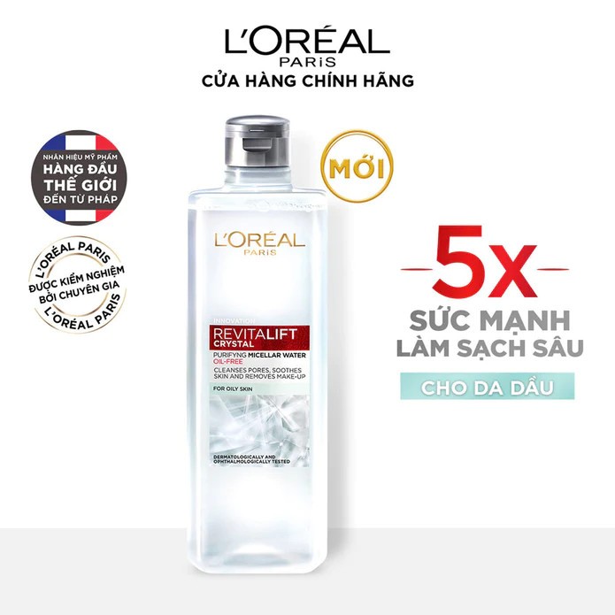 Nước Tẩy Trang L\'Oréal Paris Revitalift Crystal Purifying Micellar Water