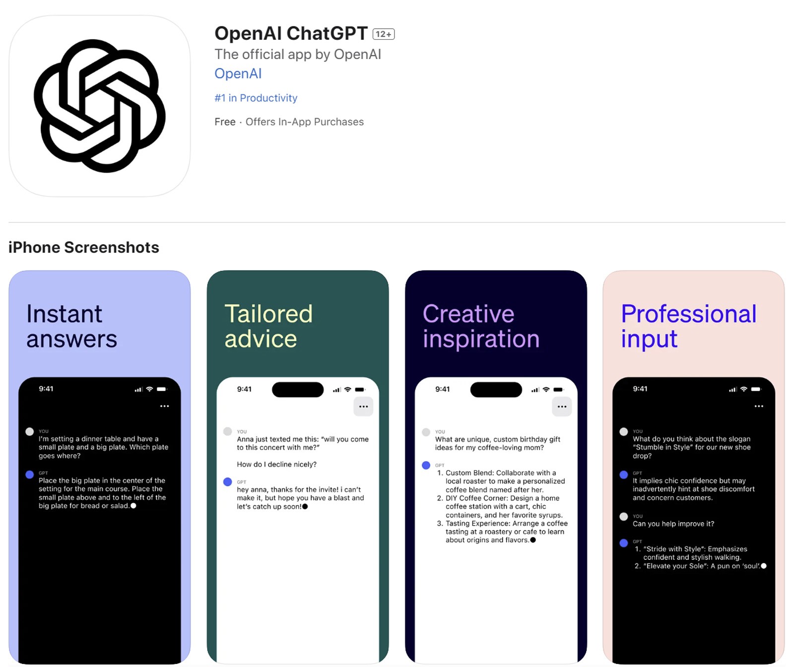 Ứng dụng Chat GPT của OpenAI đã có mặt trên điện thoại Iphone