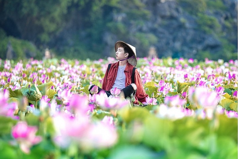 Tháng 5 oi bức, đi đâu mà không ghé ngay Hang Múa để ngắm nhìn đầm sen đẹp nên thơ hữu tình. Tháng 5 oi bức, đi đâu mà không ghé ngay Hang Múa để ngắm nhìn đầm sen đẹp nên thơ hữu tình.