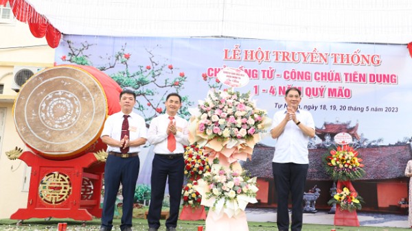 Tưng bừng Lễ hội truyền thống Chử Đồng Tử - Tiên Dung xã Tự Nhiên năm 2023