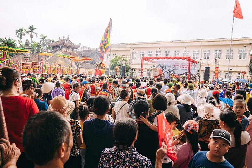 Tưng bừng Lễ hội truyền thống Chử Đồng Tử - Tiên Dung xã Tự Nhiên năm 2023