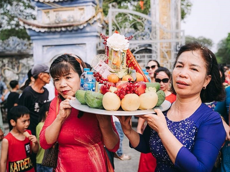 Tưng bừng Lễ hội truyền thống Chử Đồng Tử - Tiên Dung xã Tự Nhiên năm 2023