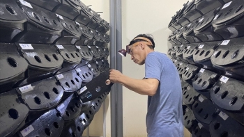 Cho cua biển ăn ở trong hộp nhựa, chưa đến lứa thương lái đã đặt mua, người nuôi thu bộn tiền