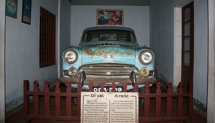 Chiếc xe nhãn hiệu Austin Westminster đã đưa tiễn Hòa thượng Thích Quảng Đức