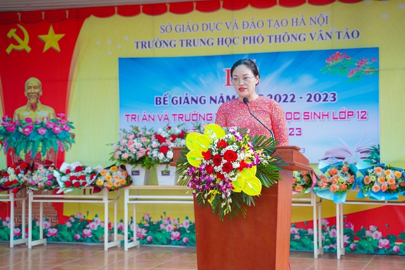 Trường THPT Vân Tảo long trọng tổ chức Lễ bế giảng năm học 2022 -2023