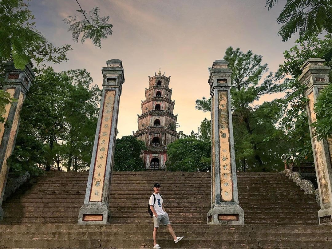 Check in tại chùa Thiên Mụ