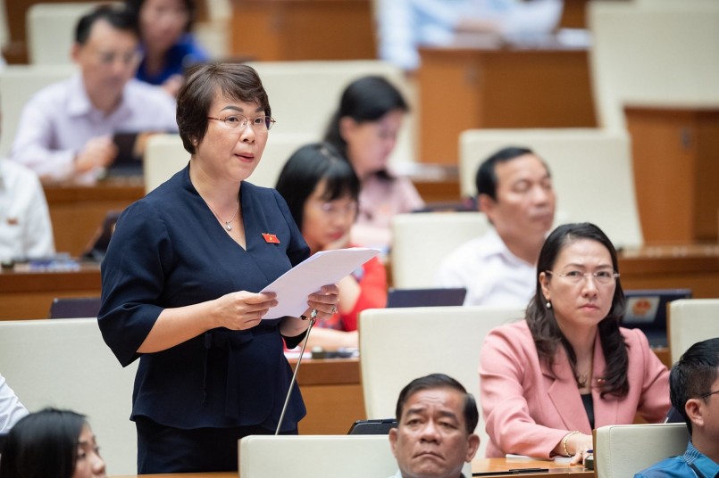 Đại biểu Trần Thị Thanh Lam – Đoàn ĐBQH tỉnh Bến Tre.