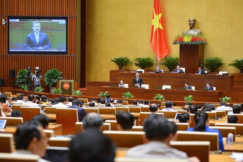 Quốc hội thảo luận về một số nội dung còn ý kiến khác nhau của dự án Luật Giao dịch điện tử (sửa đổi).