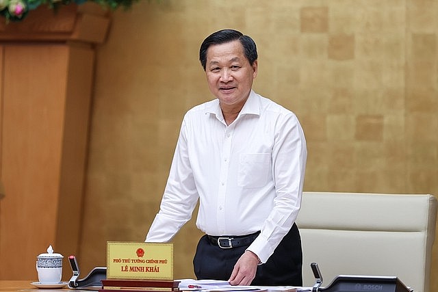 Phó Thủ tướng Lê Minh Khái phát biểu - Ảnh: VGP/Nhật Bắc Phó Thủ tướng Lê Minh Khái phát biểu - Ảnh: VGP/Nhật Bắc