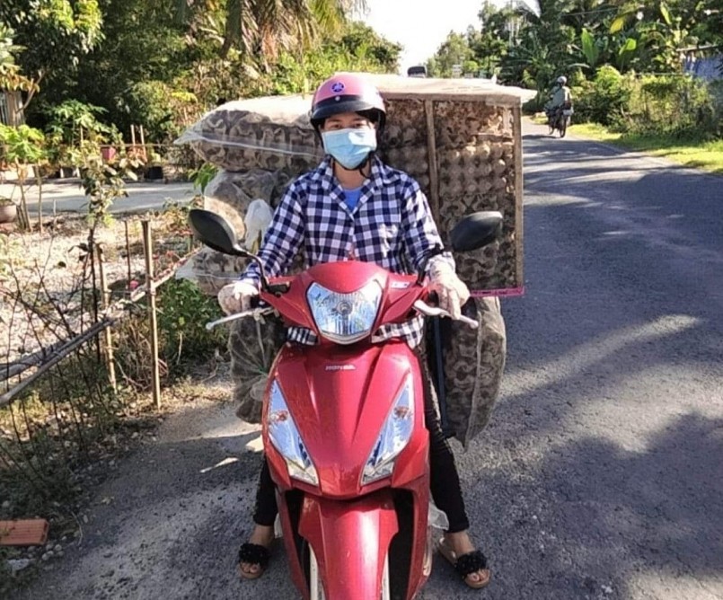 Từ hai ổ dế nuôi thử đã đem lại lợi nhuận 100 triệu đồng cho gia đình chị Thúy.