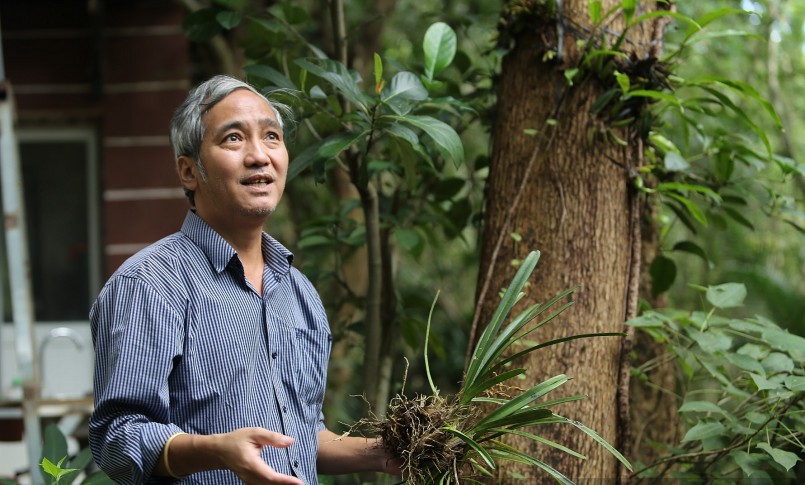 Ông Đỗ Tuấn Hưng dành nửa đời người để thực hiện ước muốn trả lan về rừng.