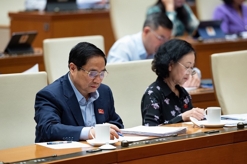 Thủ tướng Chính phủ Phạm Minh Chính tại phiên họp