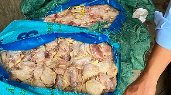 Hà Nội: Phát hiện gần 1 tấn cánh gà đông lạnh không rõ nguồn gốc