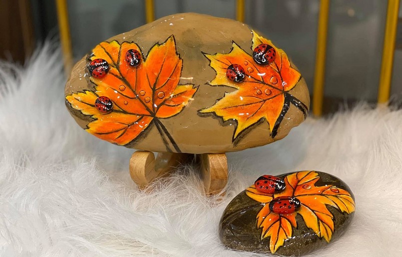 Những tác phẩm tranh trên đá ngày càng hoàn hảo.