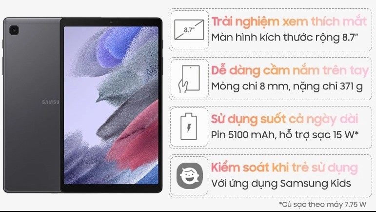 Máy tính bảng Samsung Galaxy Tab A7 chỉ hơn 3 triệu vẫn xứng danh "hàng hiệu"