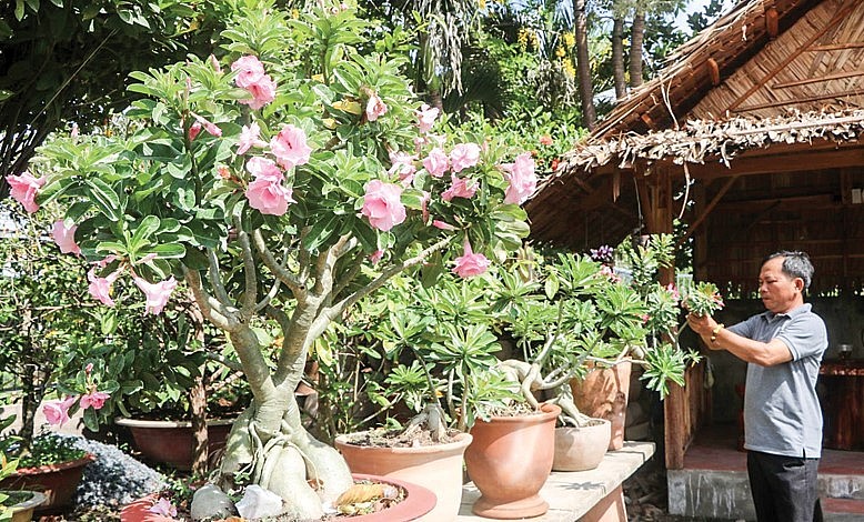 Các nghệ nhân làng hoa Sa Đéc luôn sáng tạo để có những tác phẩm độc đáo phục vụ khách hàng.