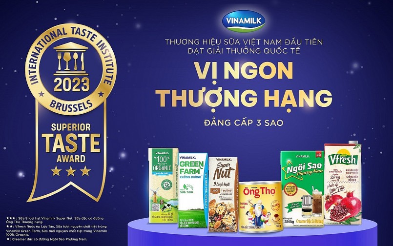 Vinamilk “thắng lớn” tại giải thưởng Vị ngon thượng hạng - Superior Taste Award với loạt sản phẩm được gắn sao bởi các chuyên gia toàn cầu. Vinamilk “thắng lớn” tại giải thưởng Vị ngon thượng hạng - Superior Taste Award với loạt sản phẩm được gắn sao bởi các chuyên gia toàn cầu.