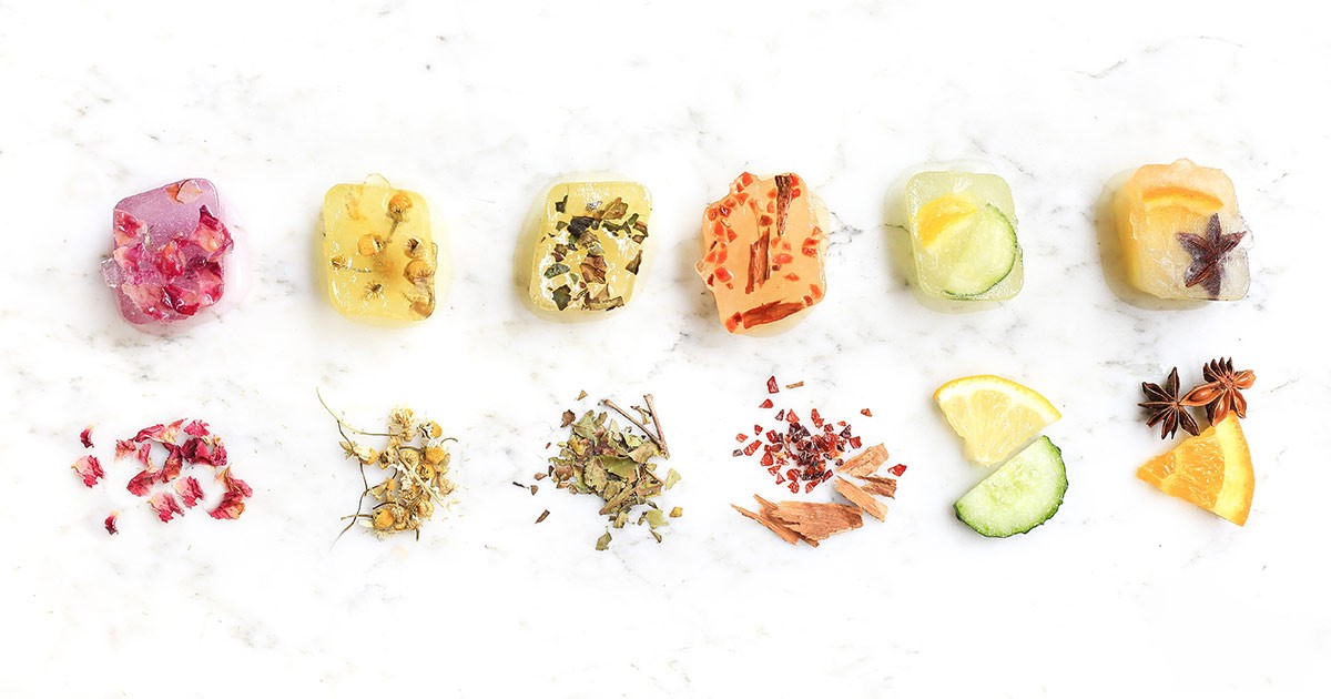 Kết hợp đá viên với các loại rau, củ, quả giúp tăng thêm hiệu quả.