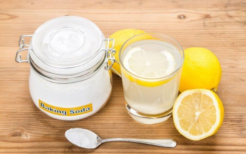 Baking soda và nước chanh Baking soda và nước chanh