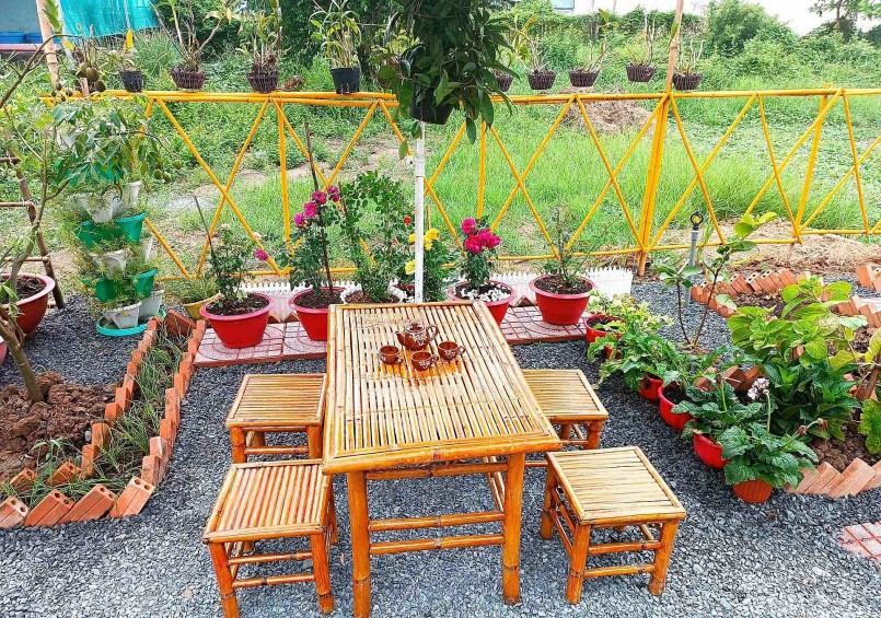 Khu vườn là một thế giới riêng để chủ nhân cảm nhận những giờ phút thư thái.