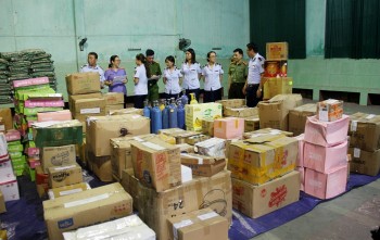 Bắc Giang: Tiêu hủy hàng hóa là tang vật vi phạm hành chính trị giá gần 520 triệu đồng