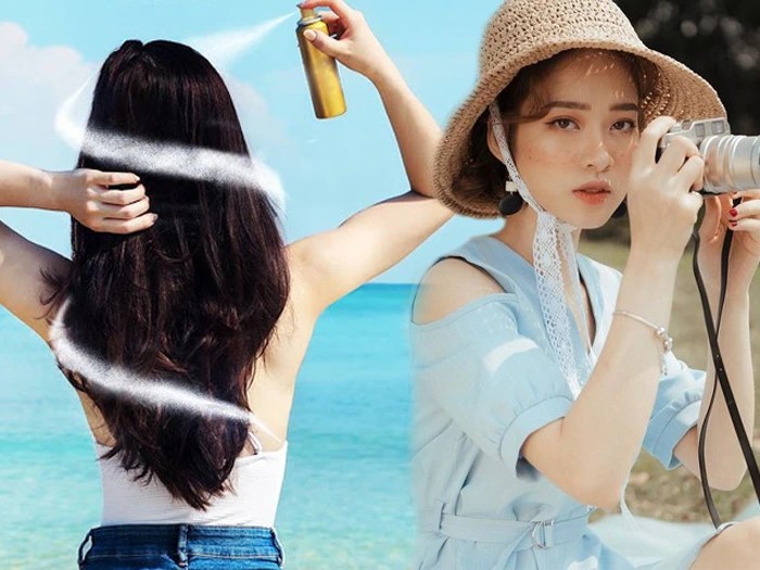 Tránh để tóc tiếp xúc sáng sáng mặt trời Tránh để tóc tiếp xúc sáng sáng mặt trời