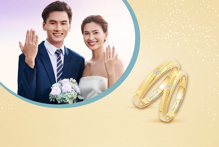 Xu hướng nhẫn cưới Kim Cương lên ngôi