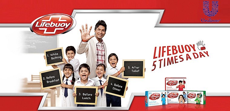 Lifebuoy nổi tiếng với dòng sản phẩm chủ đạo là xà phòng và chất tẩy rửa