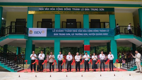 BIDV xây tặng nhà văn hóa cộng đồng tránh lũ tại tỉnh Quảng Bình