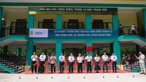 BIDV xây tặng nhà văn hóa cộng đồng tránh lũ tại tỉnh Quảng Bình