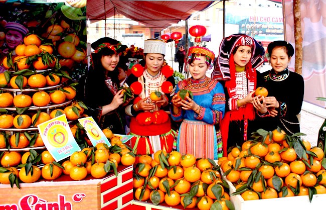 Cam sành Hàm Yên có vị ngọt đậm, thanh mát 