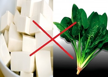 Các loại lương thực thực phẩm đại kỵ với cải bó xôi cần lưu ý