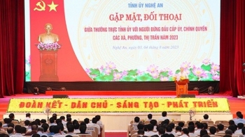 Nghệ An: Thường trực Tỉnh ủy gặp mặt, đối thoại với 1121 cán bộ chủ chốt cấp xã