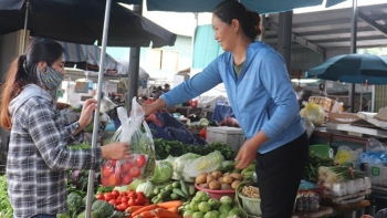 Giá rau xanh tăng cao, nhãn giảm 2.000-4.000 đ/kg so với tháng trước